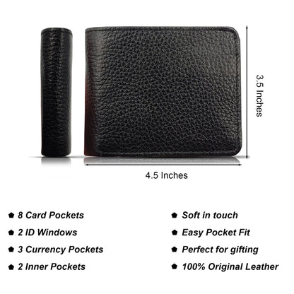 3x Cash Pockets | Classic Wallet with 1-Year Warranty